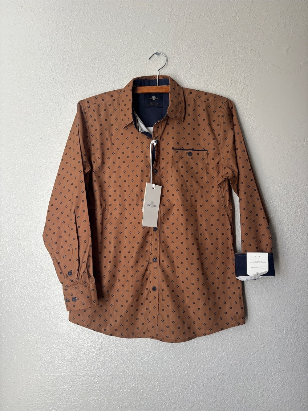 Size 14 Boys' Craft + Flow- Classic Long Sleeve NWT